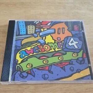 Awesome 4 Illustrated CD Case - Bright Multicolor Pop Art Cover